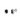 Oval Black Cubic Zirconia Surround Earrings