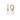 Rose gold cubic zirconia studded hoop earrings with white pearl drop
