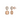 Champagne Pink Drop Stud Earrings