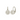 Round CZ with Surround Lever Earrings