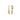 Gold leaf drop huggie earrings with cubic zirconias