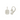 Rectangle Deco Cubic Zirconia Earrings