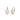 Oval CZ Studded Lever Earrings