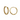 Gold hoops with double cubic irconia band