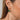 Green Crystal Drop Stud Earrings