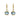 Aqua Crystal Drop Earrings