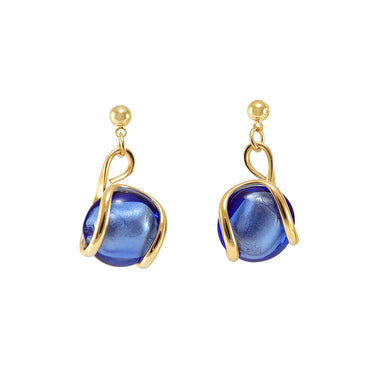 Blue Murano Glass Earrings