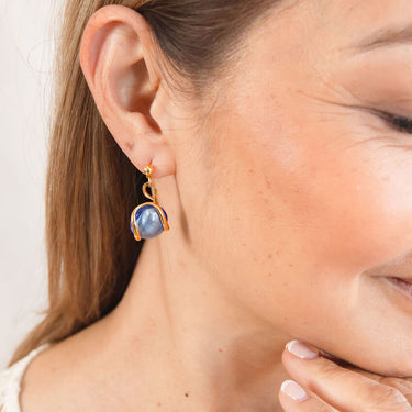 Blue Murano Glass Earrings