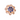 Blue Crystal & Rose Gold Filigree Ring - $273 RRP