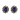 Iolite & Crystal Oval Stud Earrings
