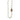 White Baroque Pearl Necklace with Bright Crystal Clasp - 61cm