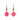 Ruby Quartz Earrings