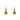 Round Olive Green Drop Earrings