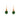 Round Emerald Green Drop Earrings