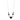 Black Agate & White Pearl Necklace - 52cm
