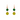 Green & Yellow Double Drop Earrings