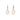 White Coin Pearl Silver Drop Earrings
