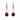 Ruby Agate, Crystal & Rose Gold Drop Earrings