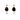 Black Agate & Pearl Drop Stud Earrings