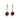 Red Agate & Pearl Earrings