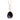 Black Agate & Silver Pearl Pendant