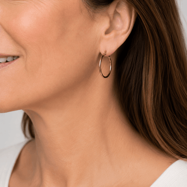 Rose Gold Hoop Earrings