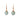 Blue Morganite Ball Hook Earrings