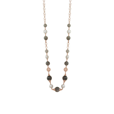 Pearl & Cloudy Quartz Necklace