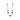 Pearl, Ruby Agate & Tigers Eye Necklace