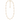 A delicate gold chain necklace featuring irregular, cream-colored freshwater pearls spaced along the chain.