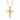 Gold Wrought Cross Pendant