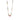 Morganite Cloudy Quartz & White Pearl Necklace - 58cm