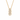 Three Drop Gold Cubic Zirconia Pendant