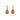 Fume Crystal Teardrop & Rose Gold Earrings