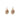 Decorative Flower Oval Earrings - $228 RRP