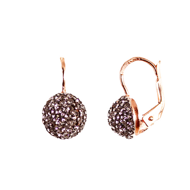Crystal "Ball" Drop Earrings