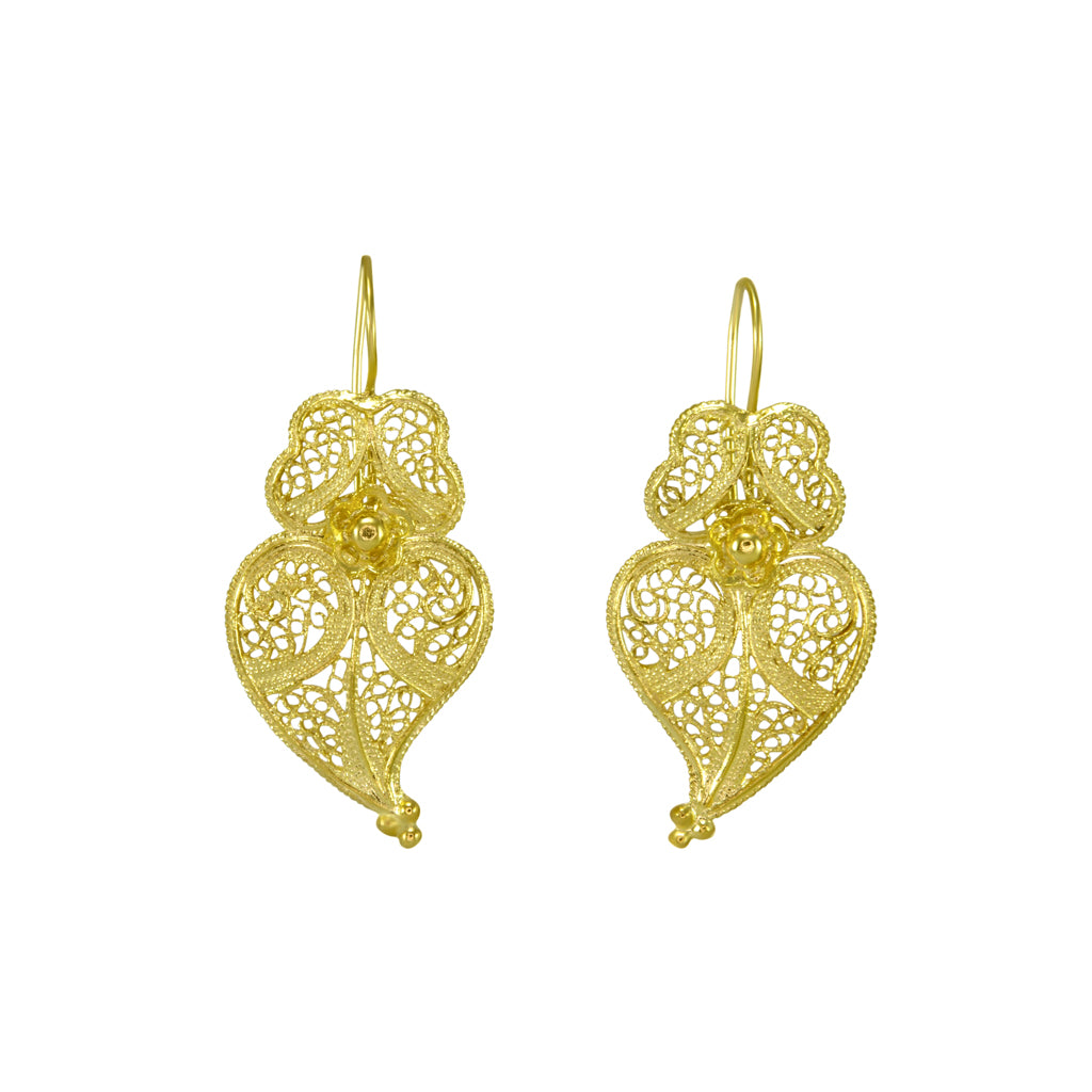 Large Aladdin Earrings - Yellow Gold