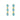Aqua Triple Drop Earrings - $229 RRP