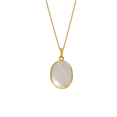 Mother-of-Pearl Cased Drop Pendant