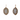 Small Oval Flower Cameo Earrings - Rose Gold