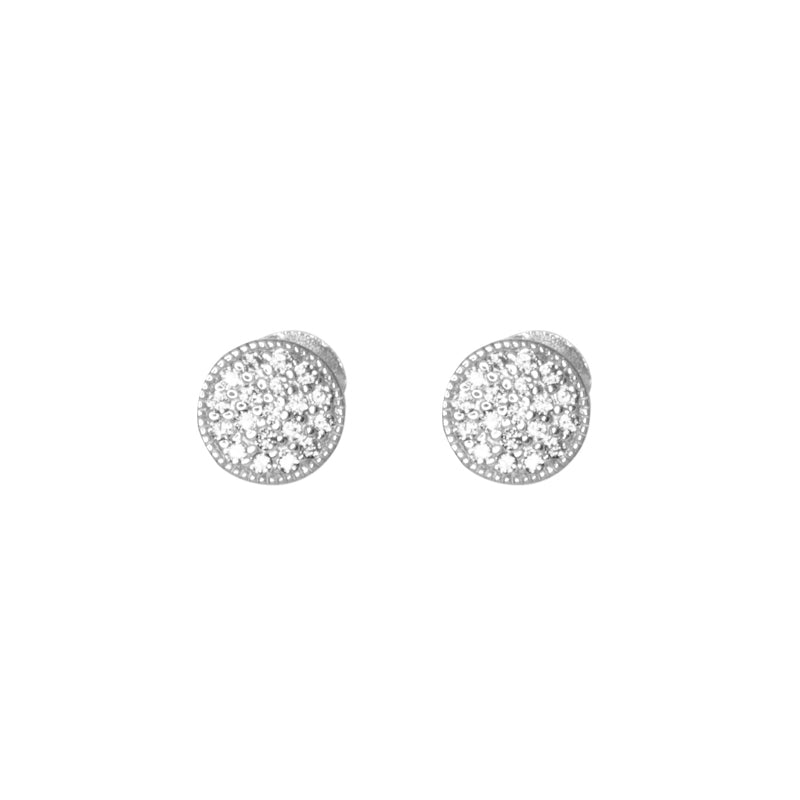Sterling Silver Small Bright Crystal Studs - $46.00 RRP