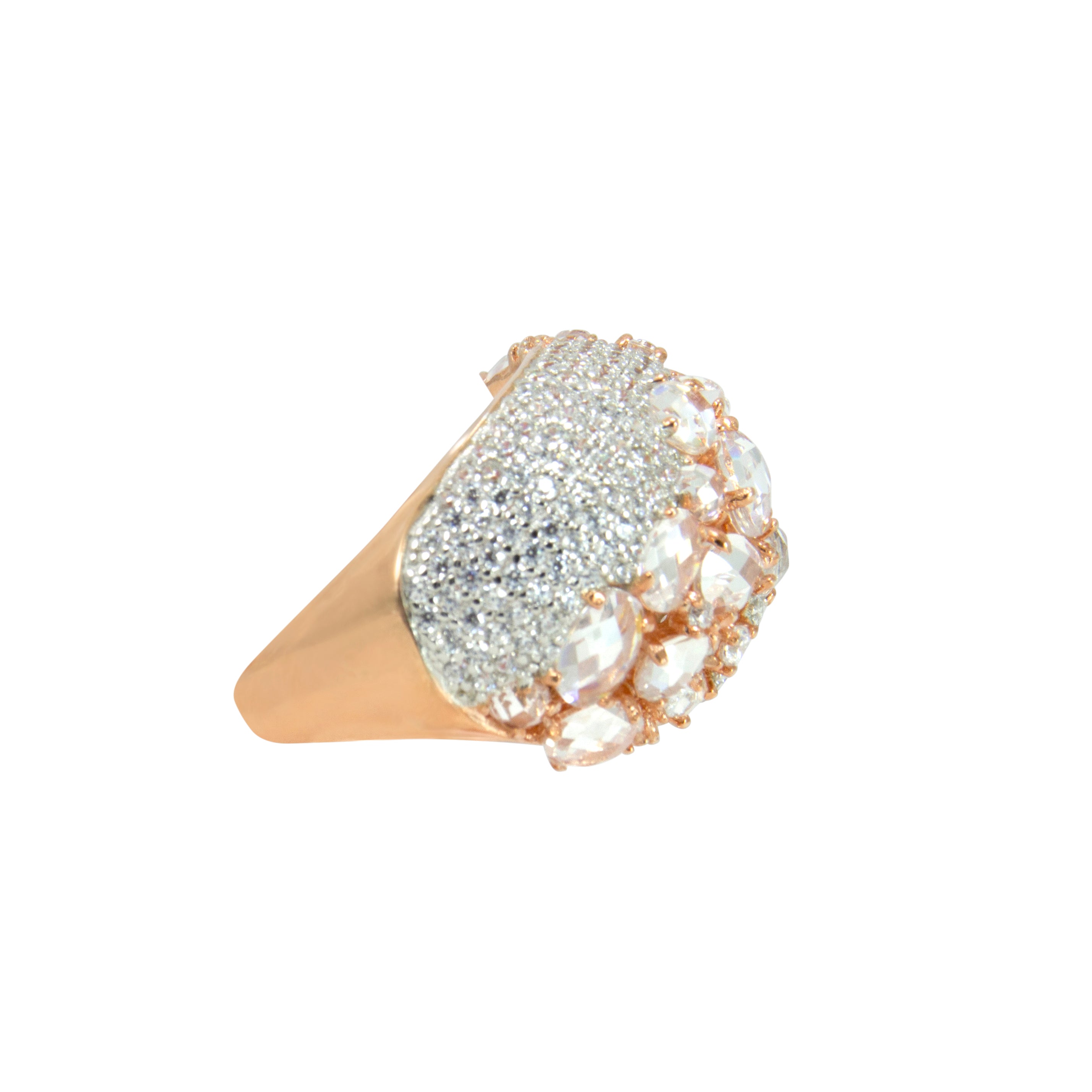 Crystal & Rose Gold Ring - RRP $332.00