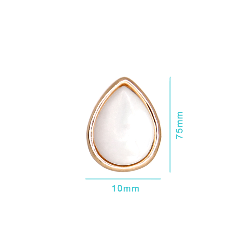 Mother-of-Pearl Teardrop Earrings