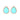 Turquoise Teardrop Crystal Earrings