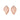 Pink Jade & Crystal Stud