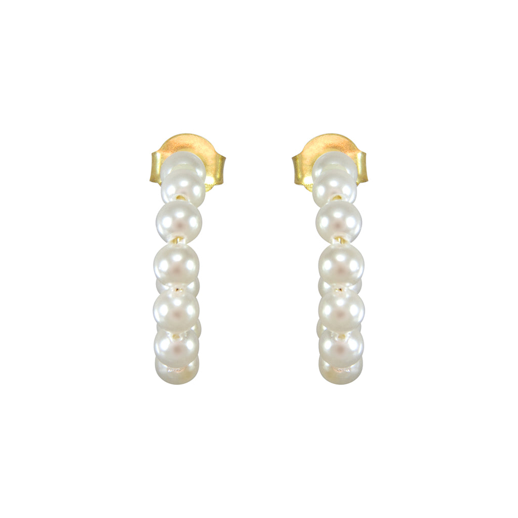 Pearl Hoop Earrings