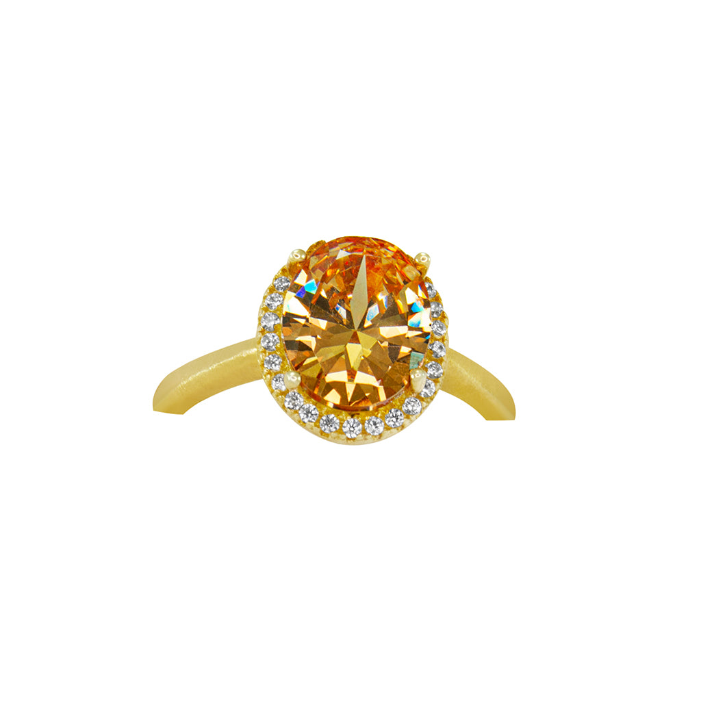 Citrine Gold Ring