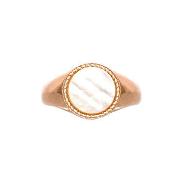 Mother-of-Pearl Round Ring
