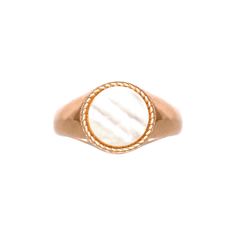 Mother-of-Pearl Round Ring