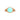 Turquoise Crystal Round Ring
